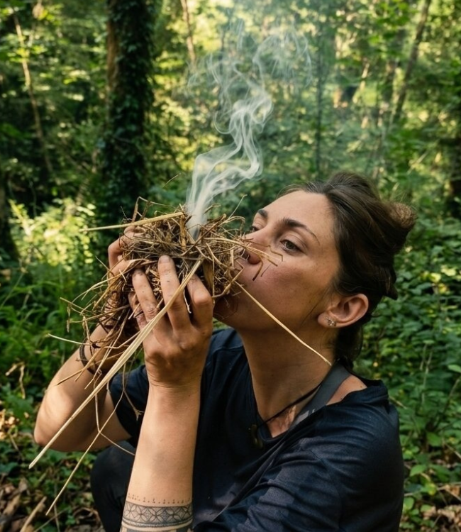 stage survie tarn survie nature Allumage de feu de camp - Wilde survival